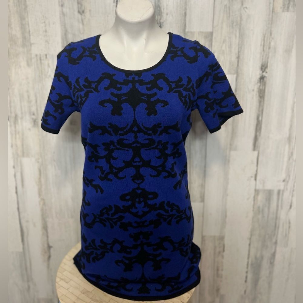 Black and blue dress